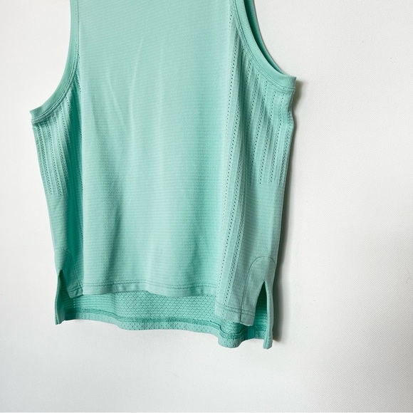 Lululemon Train To Be Tank Top Size 6 Wild Mint Green Relaxed Fit Waist Length - Picture 11 of 11